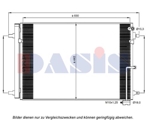 AKS DASIS Конденсатор, кондиционер 482027N